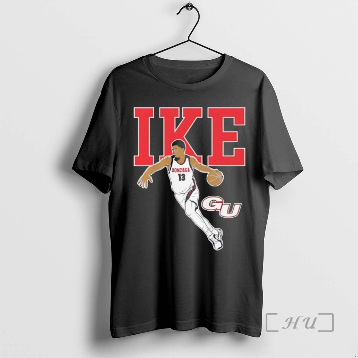 Officials Graham Ike Gonzaga Bulldogs Basketball Player Pose Star Shirt Hoodie Sweatshirt | PurePodTees.com