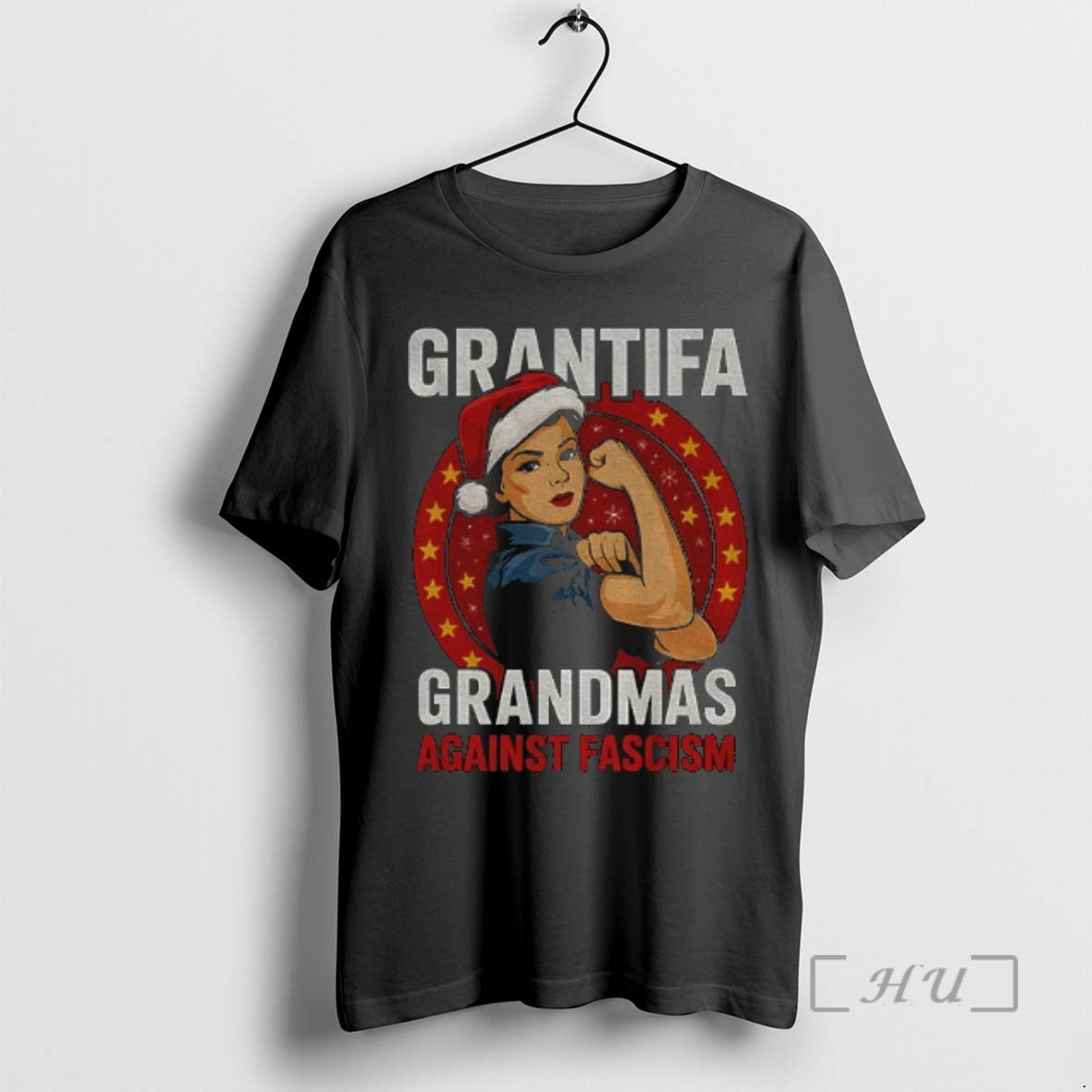 Officials Grantifa Christmas Grandmas Against Fascism Shirt Hoodie Sweatshirt | PurePodTees.com