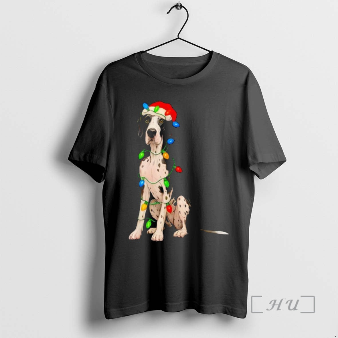 Officials Great Dane Christmas Lights Dog Lover Xmas Pajama Shirt Hoodie Sweatshirt | PurePodTees.com