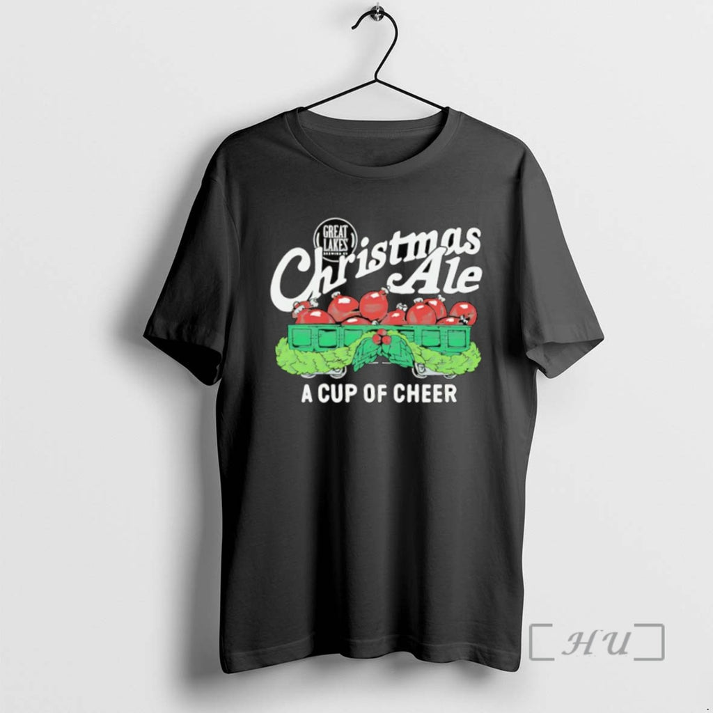 Officials Great Lakes Brewing Co Christmas Ale 2025 A Cup Of Cheer T Shirt Sweater