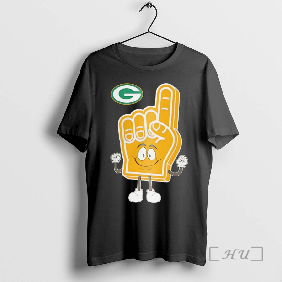 Officials Green Bay Packers Foam Hand 2025 Logo Christmas Shirt Hoodie Sweatshirt | PurePodTees.com