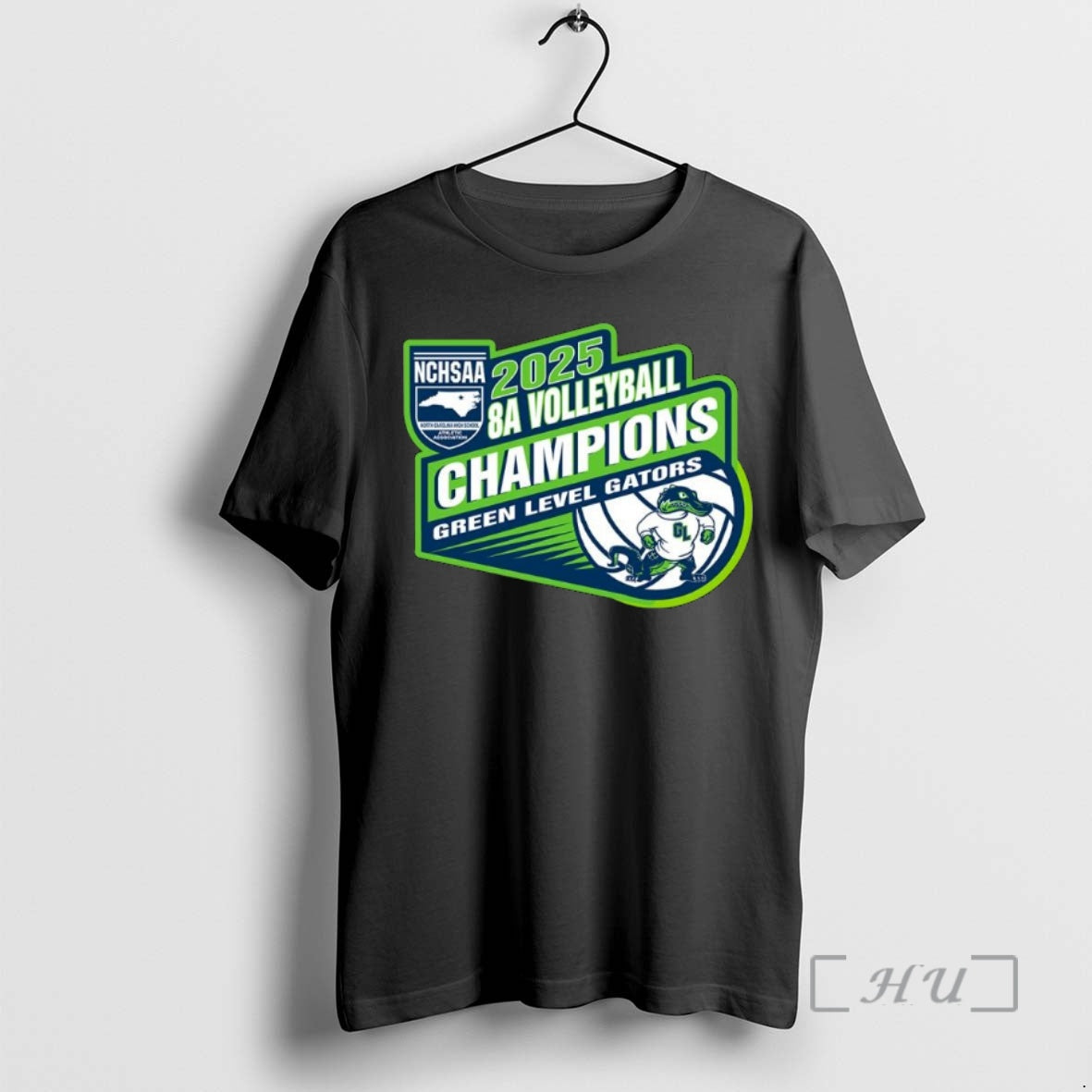 Officials Green Level Gators 2025 Nchsaa 8a Volleyball Champions Ornaments Shirt Hoodie Sweatshirt | PurePodTees.com