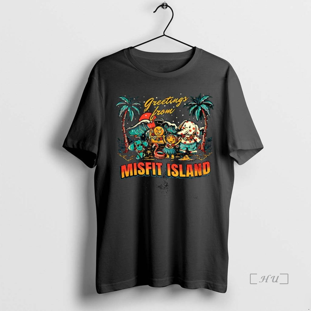 Officials Greetings From Misfit Island Time Cartoon Shirt Hoodie Sweatshirt | PurePodTees.com