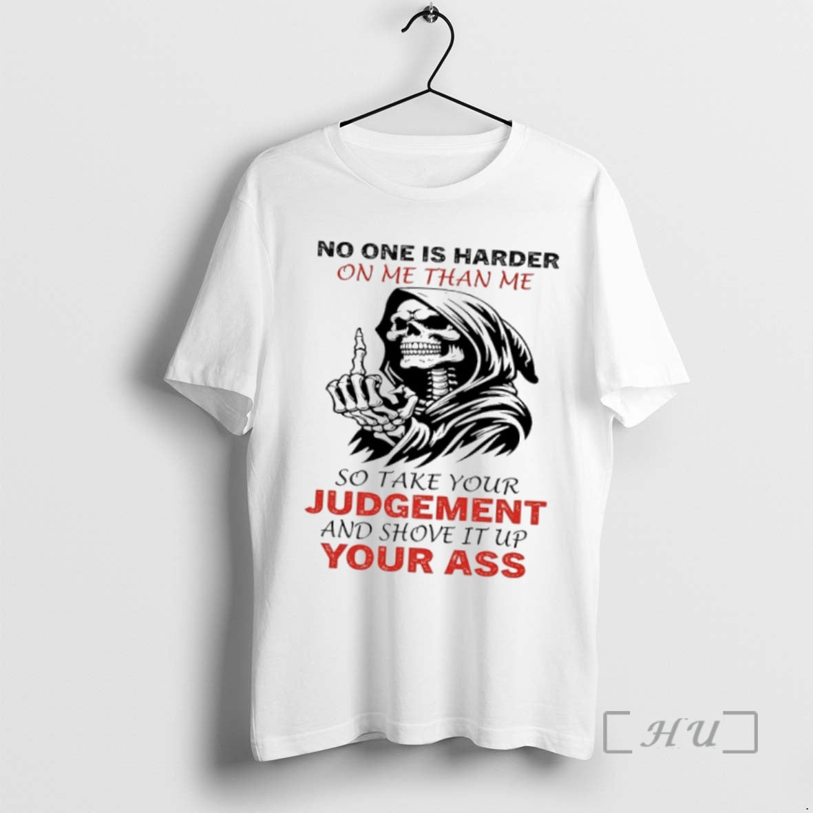 Officials Grim Reaper No One Is Harder On Me Than Me So Take Your Judgement Shirt Hoodie Sweatshirt | PurePodTees.com