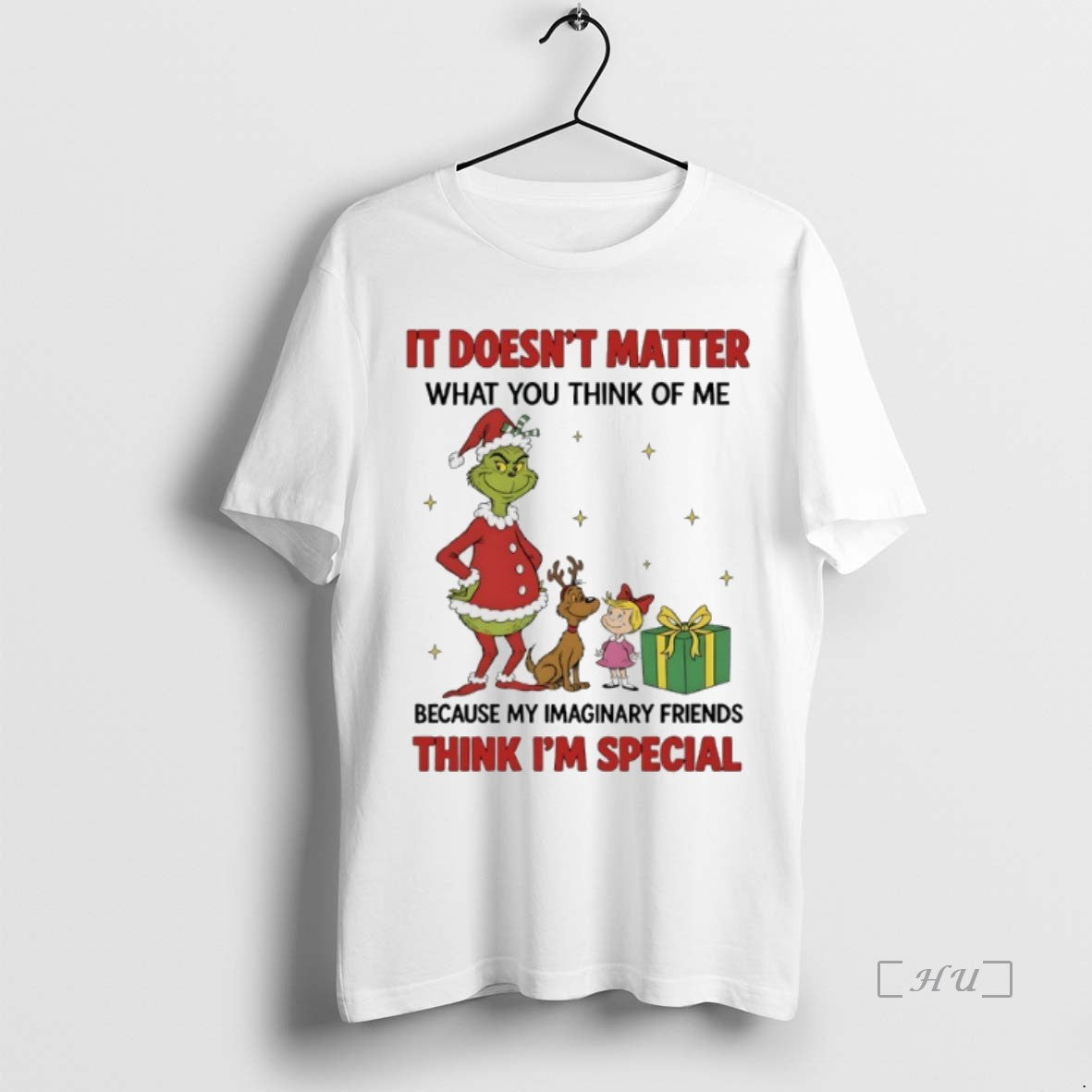 Officials Grinch Christmas 2025 It Doesnt Matter What You Think Of Me Because My Imaginary Shirt Hoodie Sweatshirt