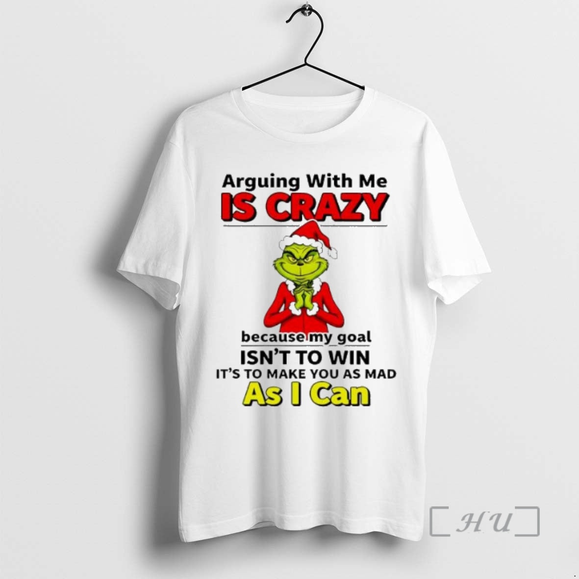 Officials Grinch Christmas Arguing With Me Is Crazy Shirt Hoodie Sweatshirt | PurePodTees.com