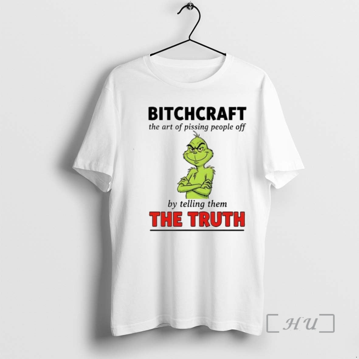Officials Grinch Christmas Bitchcraft The Art Of Pissing People Off Shirt Hoodie Sweatshirt | PurePodTees.com
