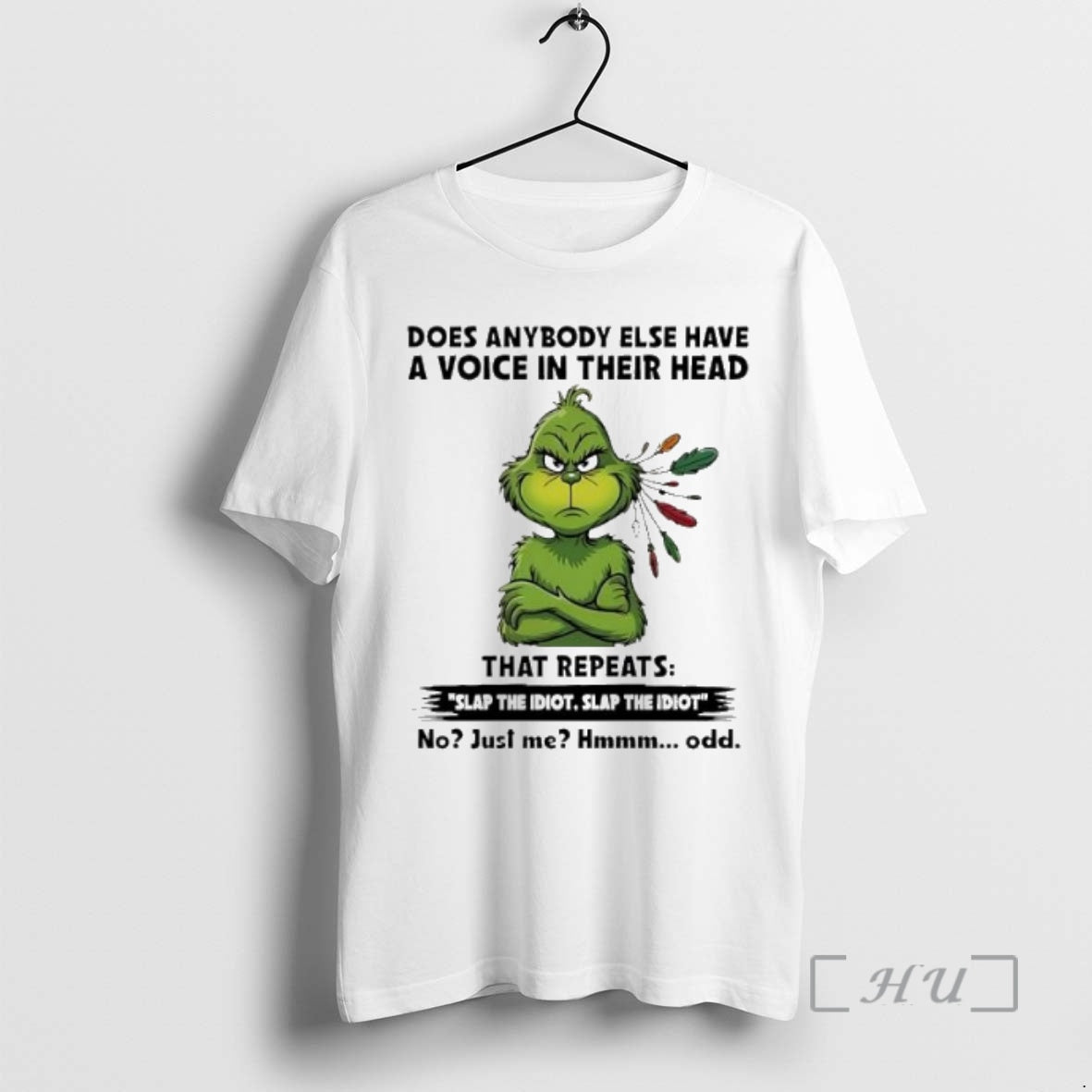 Officials Grinch Christmas Does Anybody Else Have A Voice In Their Head Premium T Shirts Hoodie Sweatshirt | PurePodTees.com