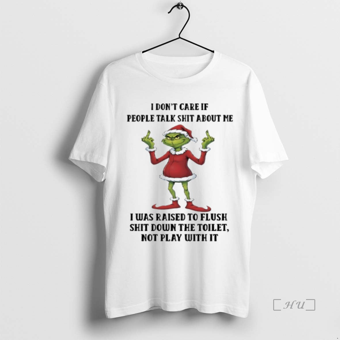 Officials Grinch Christmas Santas I Dont Care If People Talk Shit About Me Premium Shirt Hoodie Sweatshirt | PurePodTees.com