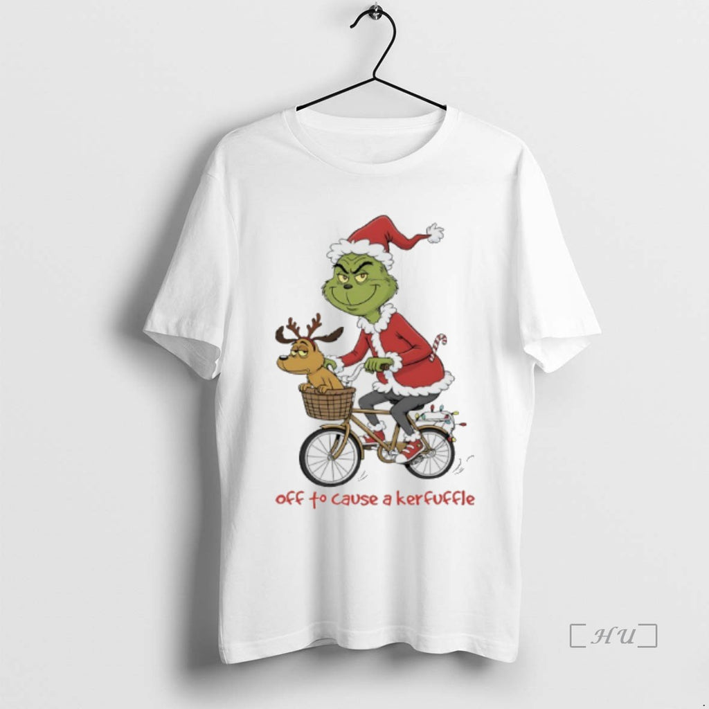 Officials Grinch Christmas Light Cycling Off To Cause A Kerfuffle Shirt Hoodie Sweatshirt | PurePodTees.com