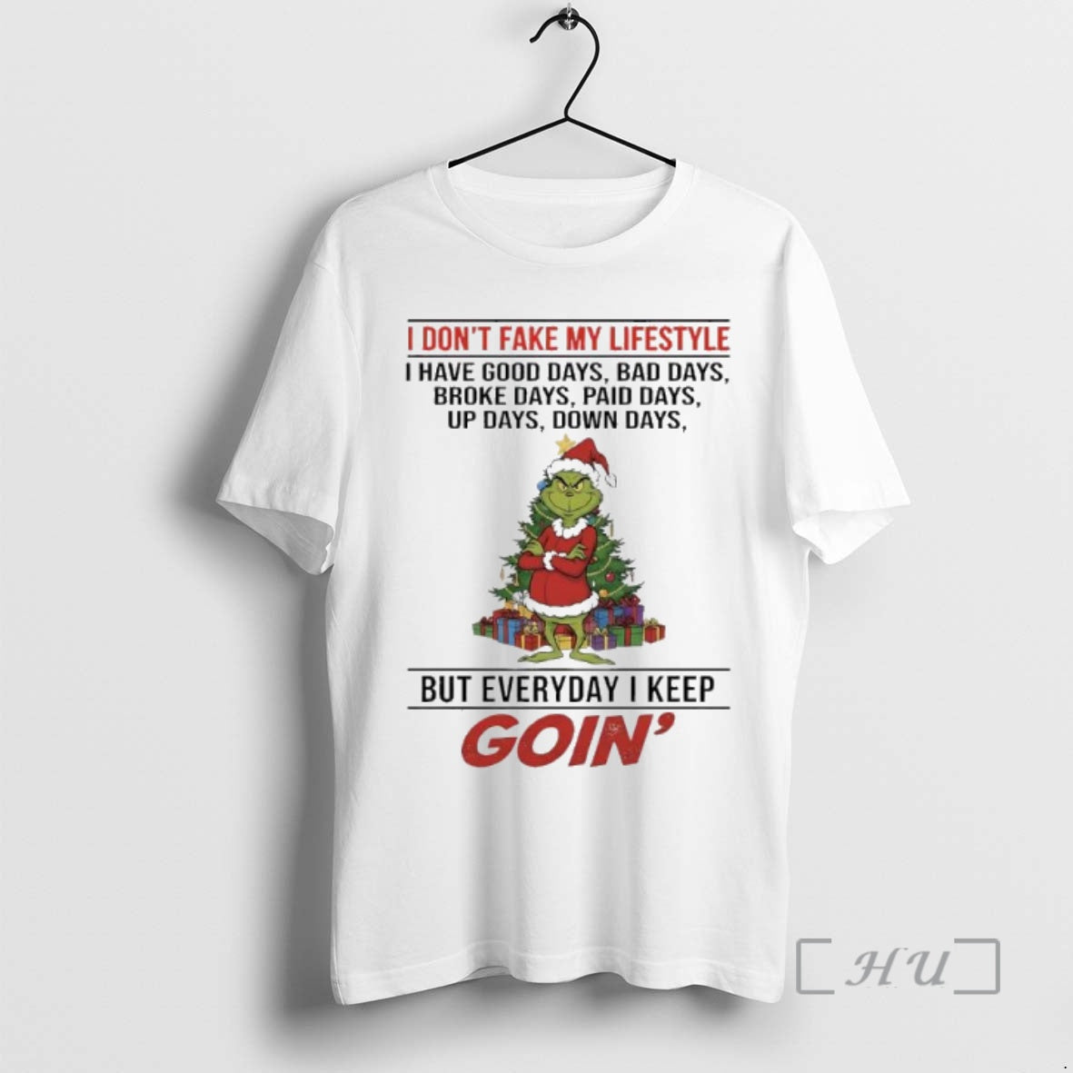 Officials Grinch Christmas Tree I Dont Fake My Lifestyle I Have Good Days Bad Days Shirt Hoodie Sweatshirt | PurePodTees.com