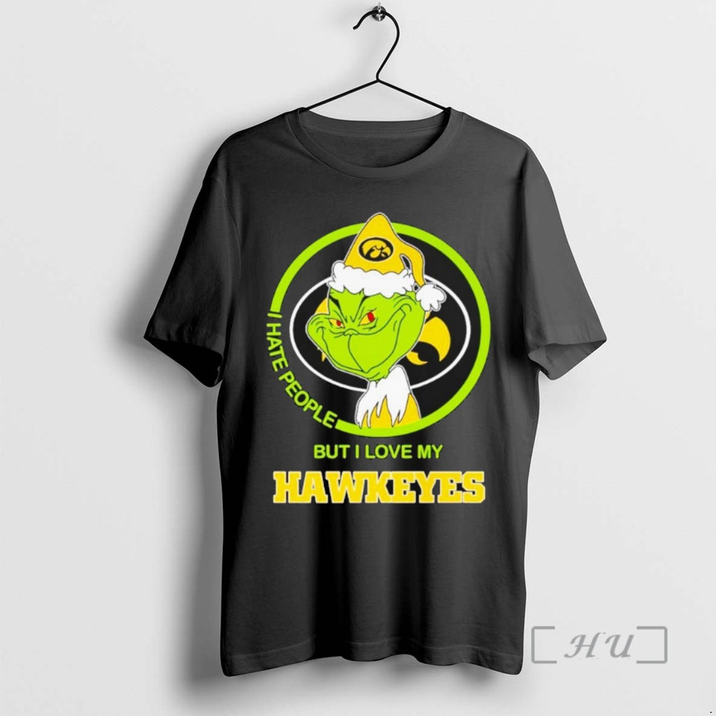 Officials Grinch I Hate People But I Love My Iowa Hawkeyes T Shirt Sweater