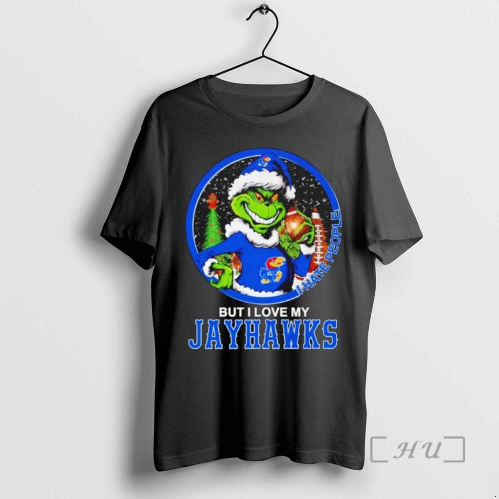 Officials Grinch I Hate People But I Love My Kansas Jayhawks T Shirt Sweater