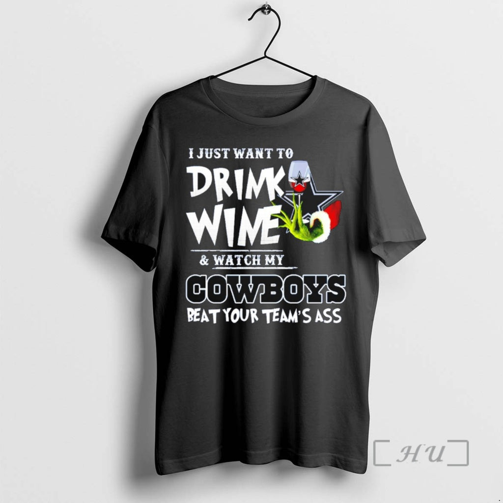 Officials Grinch I Just Want To Drink Wine And Watch My Dallas Cowboys Beat Your