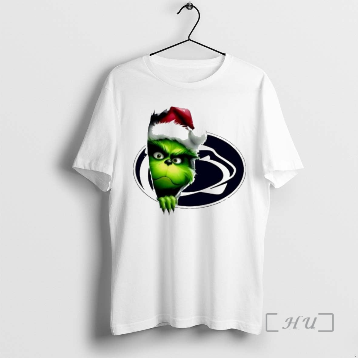 Officials Grinch Peeking Through Penn State Christmas Holiday Shirt Hoodie Sweatshirt | PurePodTees.com