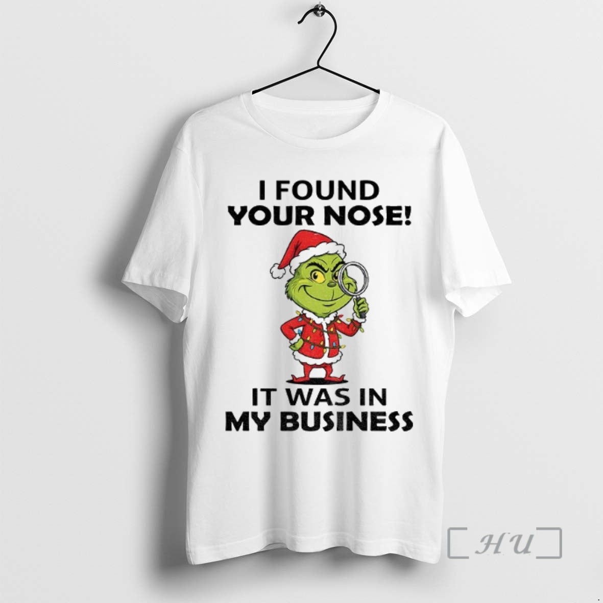 Officials Grinch Santa Claus I Found Your Nose It Was In My Business Christmas Premium Shirt Hoodie Sweatshirt
