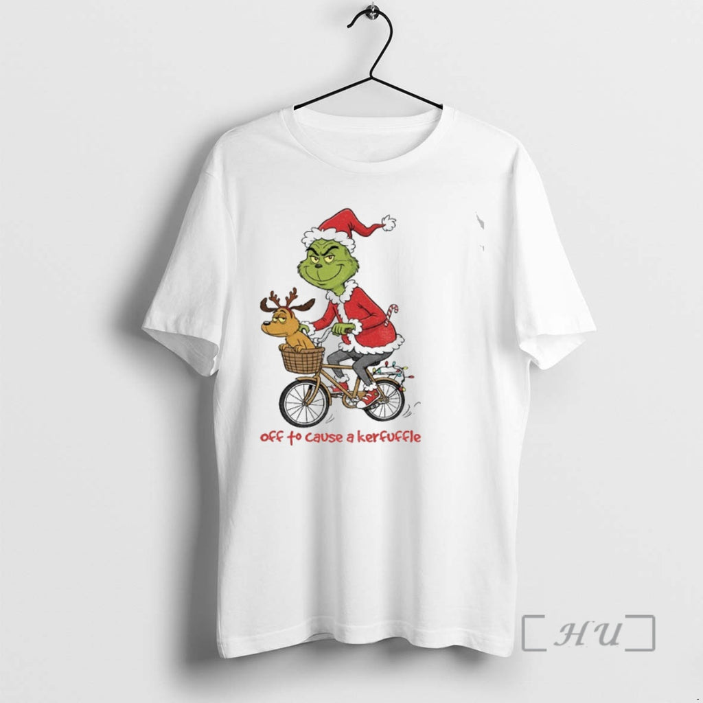 Officials Grinch Santa Claus Off To Cause A Kerfuffle Christmas Shirt Hoodie Sweatshirt | PurePodTees.com