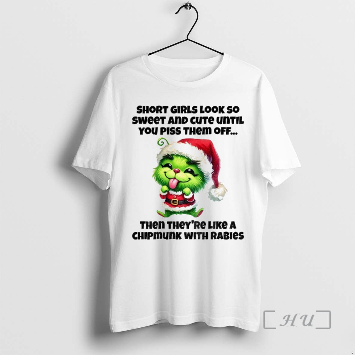 Officials Grinch Santa Claus Short Girls Look So Sweet And Cute Until You Piss Them Shirt Hoodie Sweatshirt | PurePodTees.com