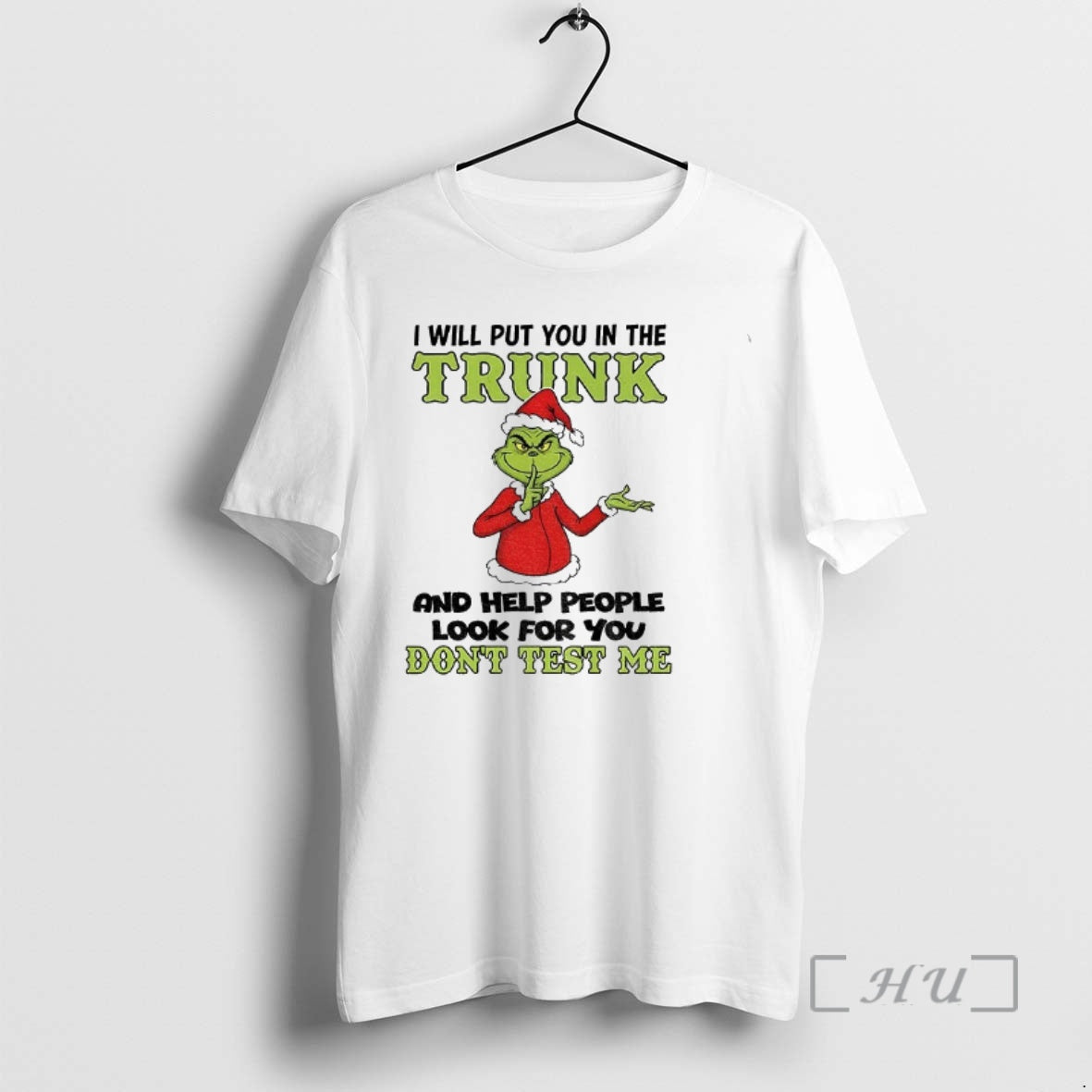 Officials Grinch Santa Hat I Will Put You In The Trunk And Help People Look Shirt Hoodie Sweatshirt | PurePodTees.com