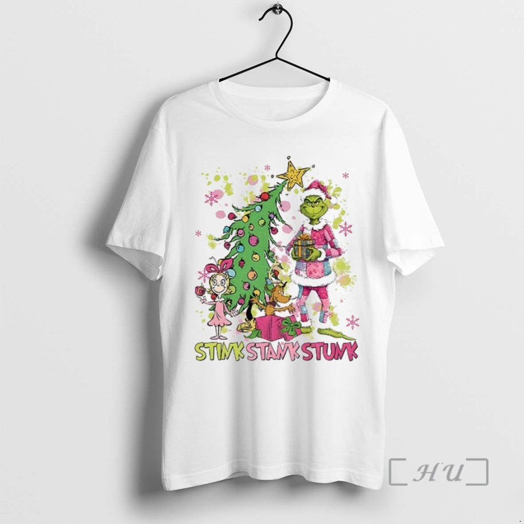 Officials Grinch Santa Hat Stink Stank Stunk Merry Christmas T Shirt Sweater