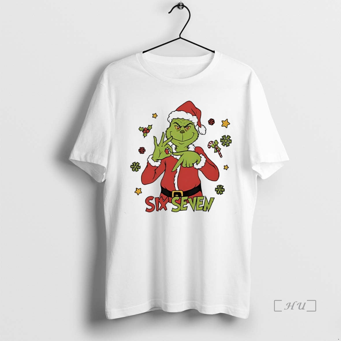 Officials Grinch Six Seven 67 Christmas White Shirt Hoodie Sweatshirt | PurePodTees.com