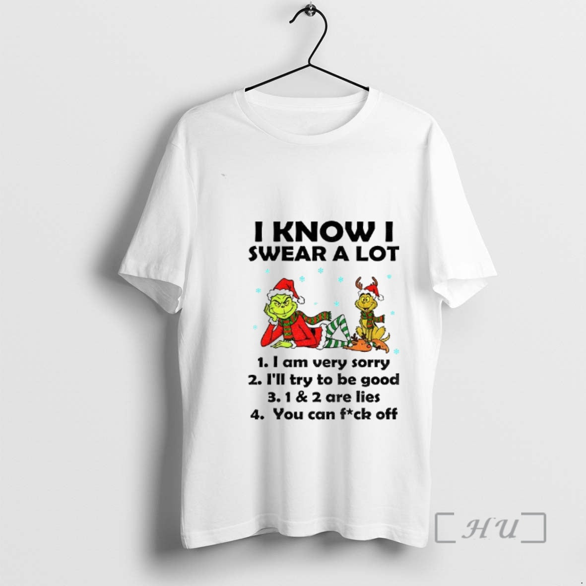 Officials Grinch And Max I Know I Swear A Lot I Am Very Sorry Ill Shirt Hoodie Sweatshirt | PurePodTees.com