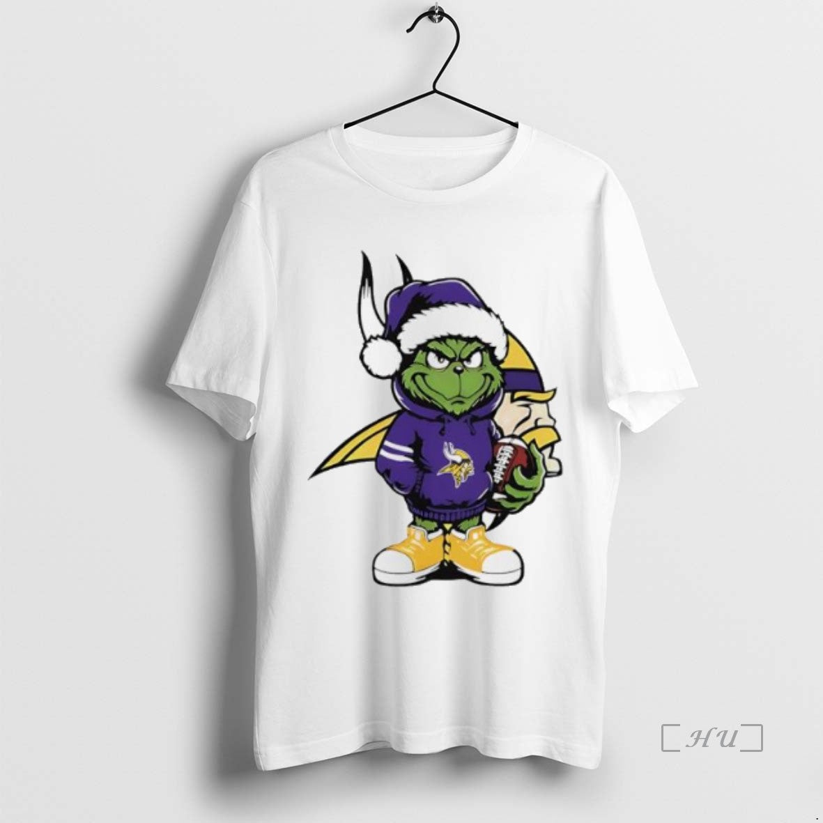 Officials Grinch Hug Ball Minnesota Vikings Christmas Shirt Hoodie Sweatshirt | PurePodTees.com