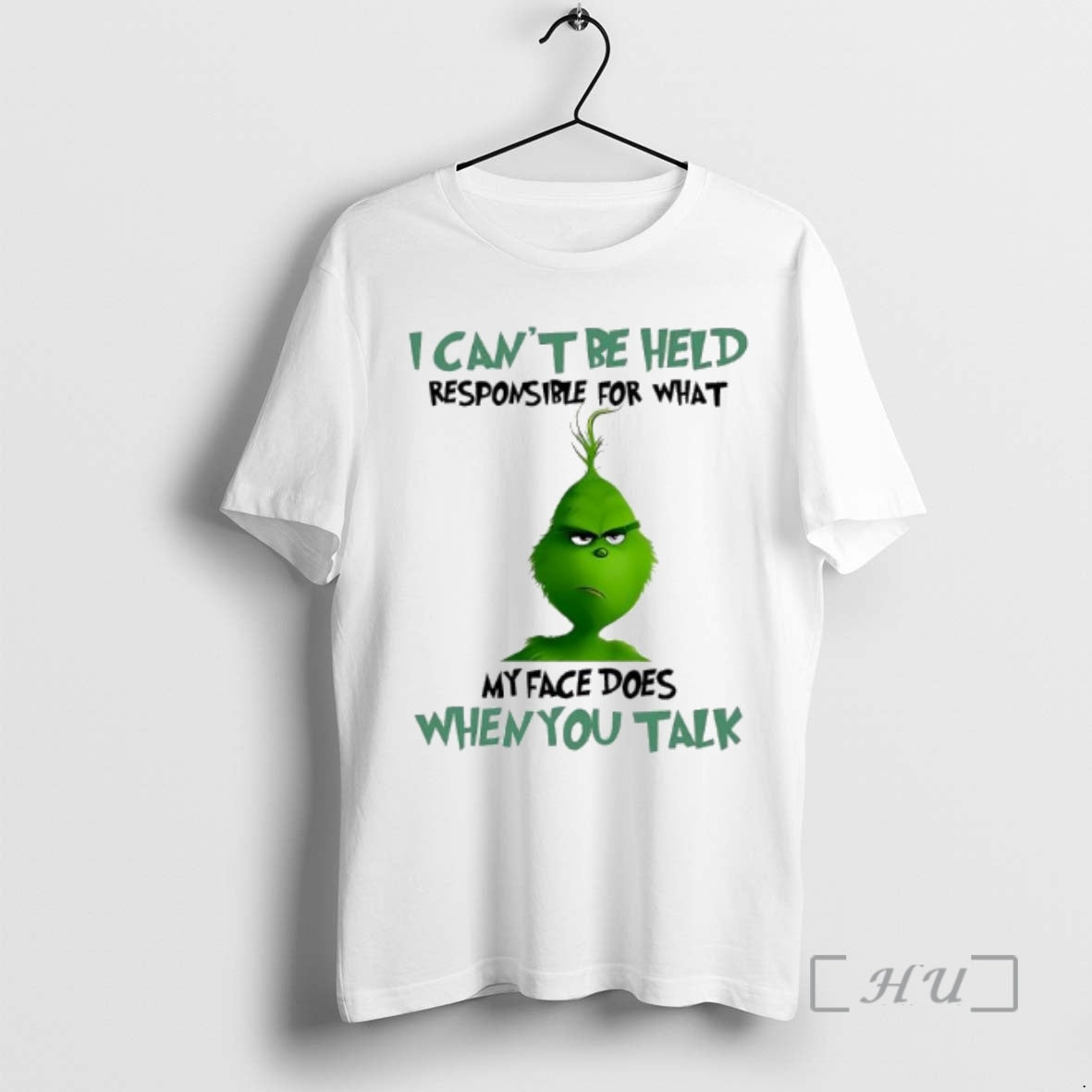 Officials Grinch I Cant Be Held Responsible For What My Face Does When You Talk Shirt Hoodie Sweatshirt | PurePodTees.com