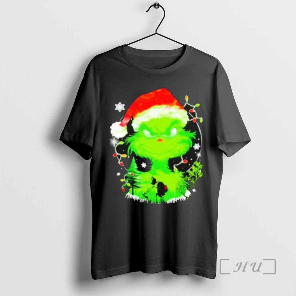 Officials Grinch In The Gloom Santa Hat Christmas T Shirt Sweater