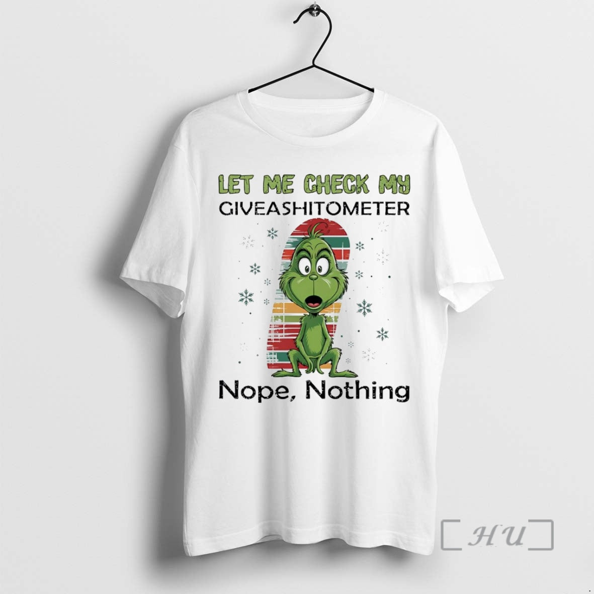 Officials Grinch Let Me Check My Giveashitometer Nope Nothing Shirt Hoodie Sweatshirt | PurePodTees.com