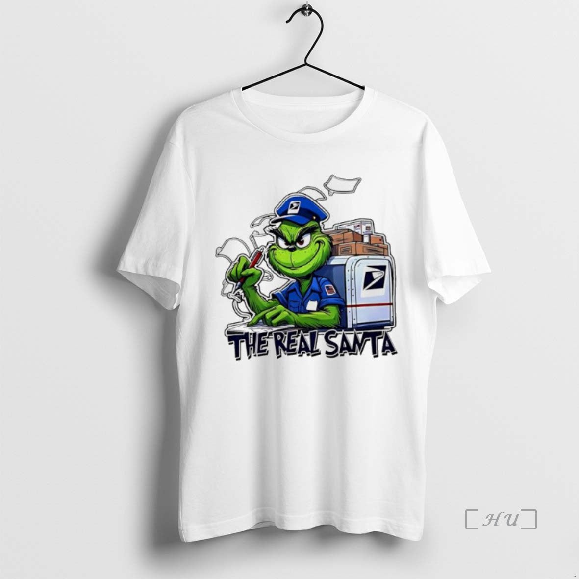 Officials Grinch Letter The Real Santa Shirt Hoodie Sweatshirt | PurePodTees.com