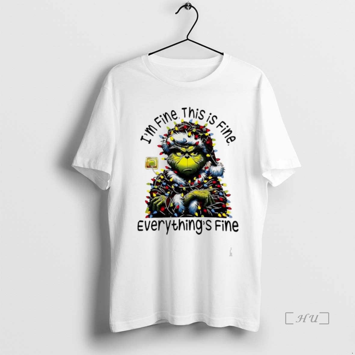 Officials Grinch Light Im Fine This Is Fine Everythings Fine Shirt Hoodie Sweatshirt | PurePodTees.com