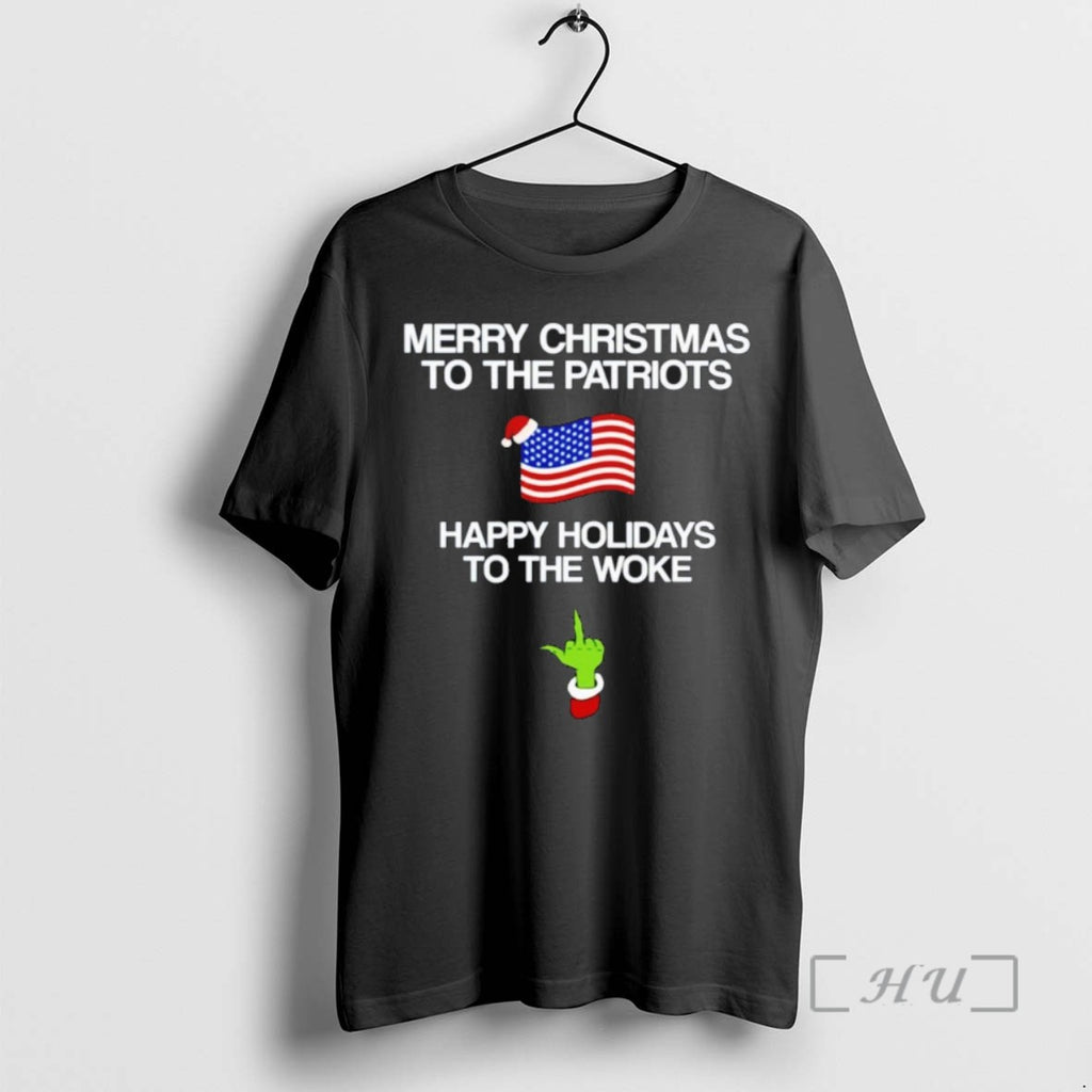 Officials Grinch Middle Finger Merry Christmas To The Patriots Happy Holidays To The Woke