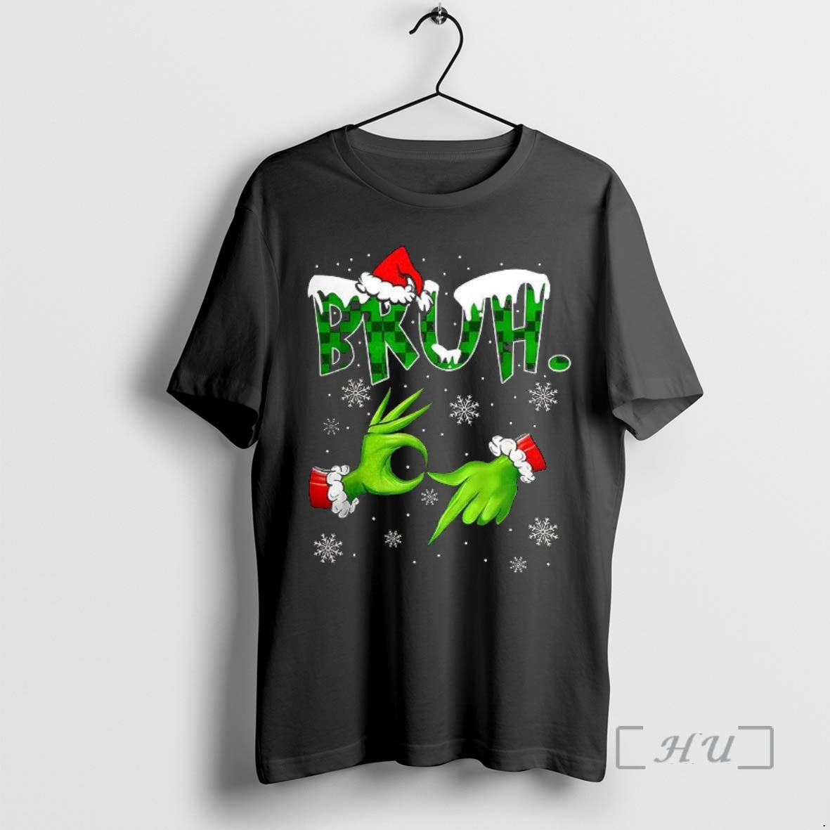 Officials Grinchs Hands Bruh 6 7 Meme Christmas Shirt Hoodie Sweatshirt | PurePodTees.com