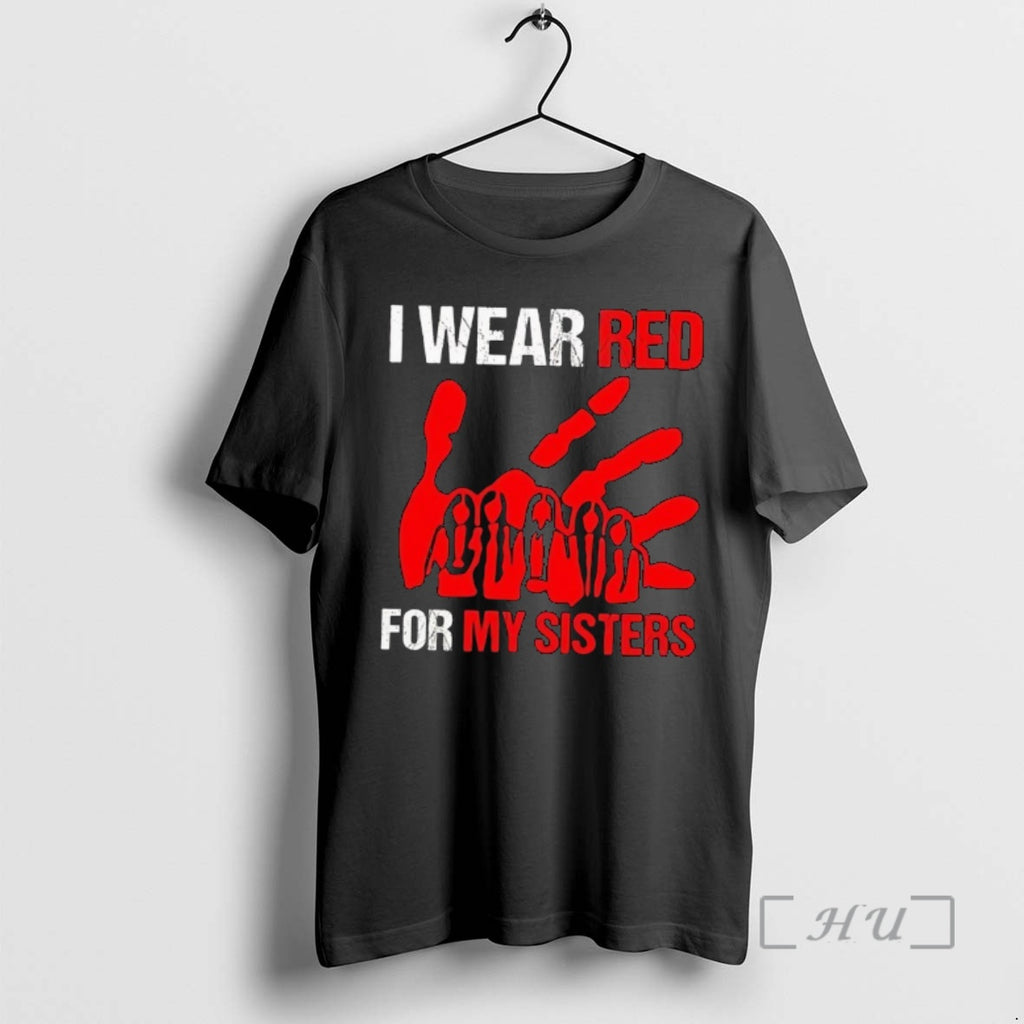 Officials Hand I Wear Red For My Sisters Shirt Hoodie Sweatshirt | PurePodTees.com