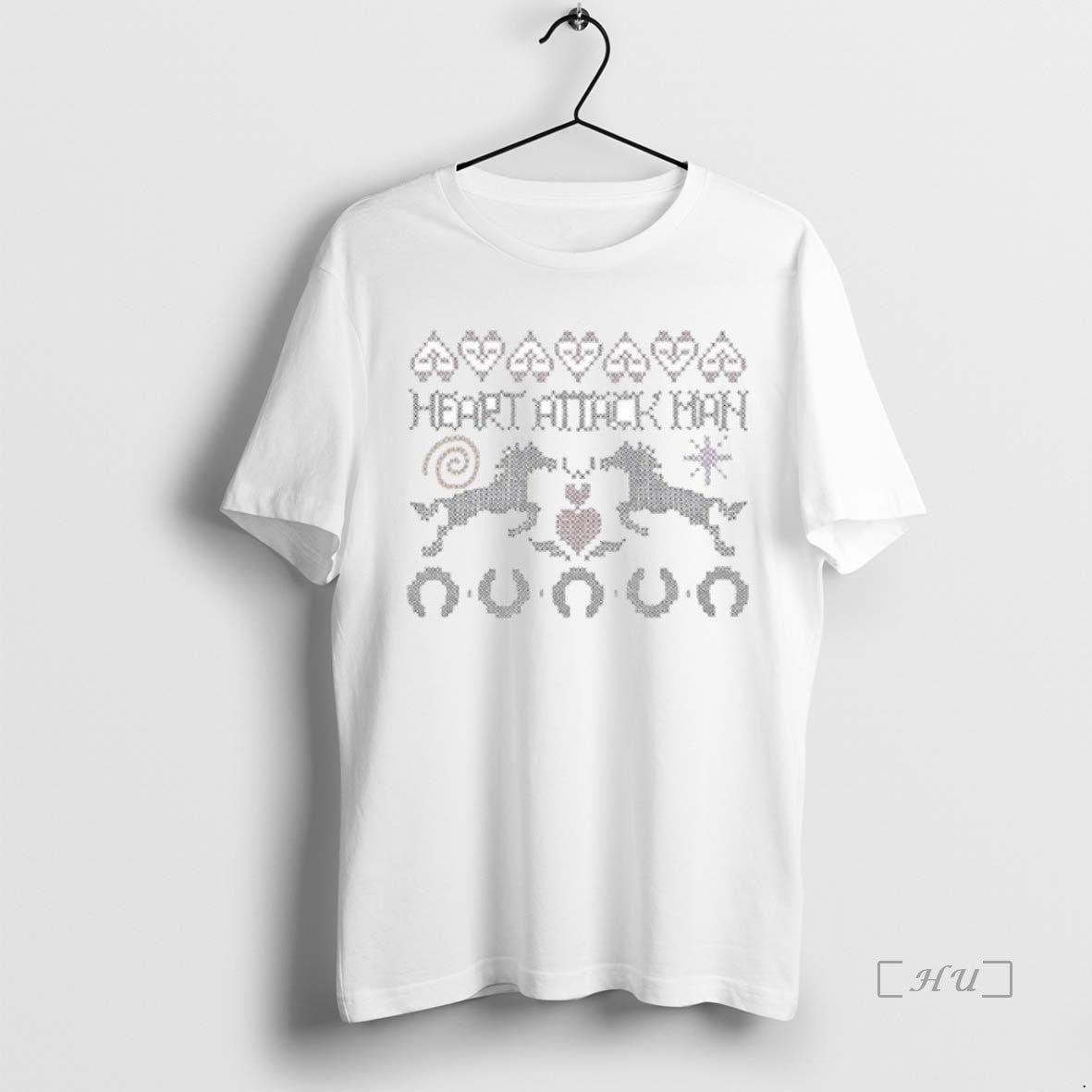 Officials Heart Attack Man Holiday Circle White Shirt Hoodie Sweatshirt | PurePodTees.com