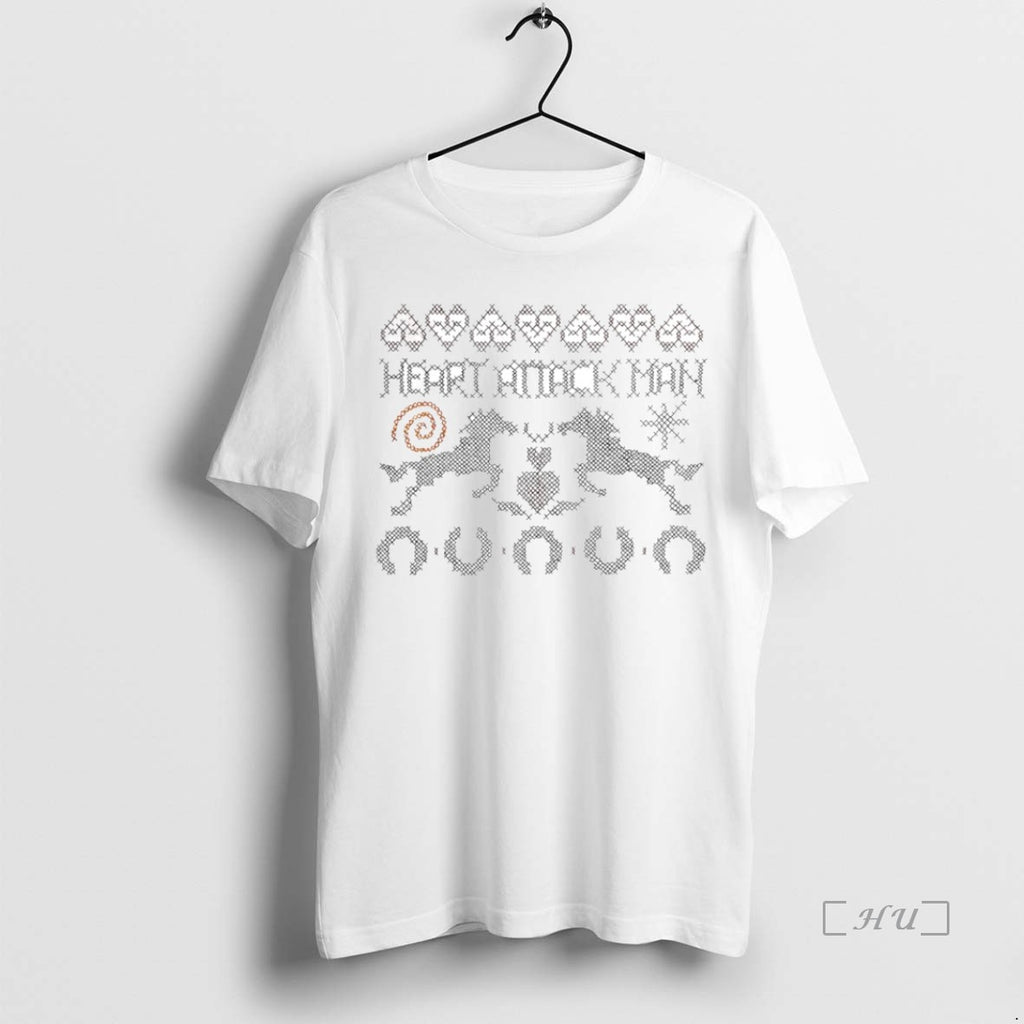Officials Heart Attack Man Holiday 2025 Ugly Christmas Circle Shirt Hoodie Sweatshirt | PurePodTees.com