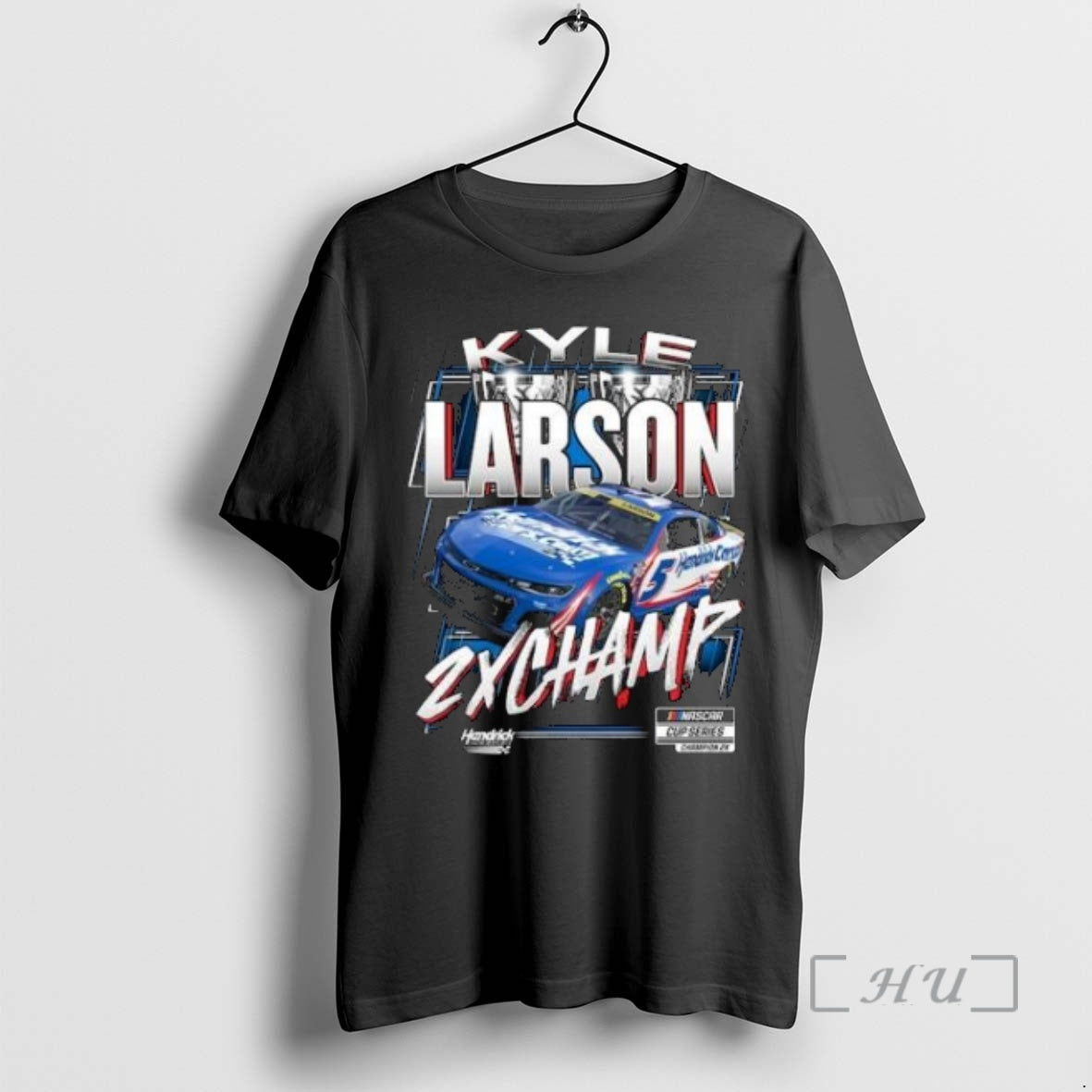 Officials Hendrick Motorsports Team Kyle Larson Two Time Nascar Cup Series Champion Trophy Premium Shirt Hoodie Sweatshirt