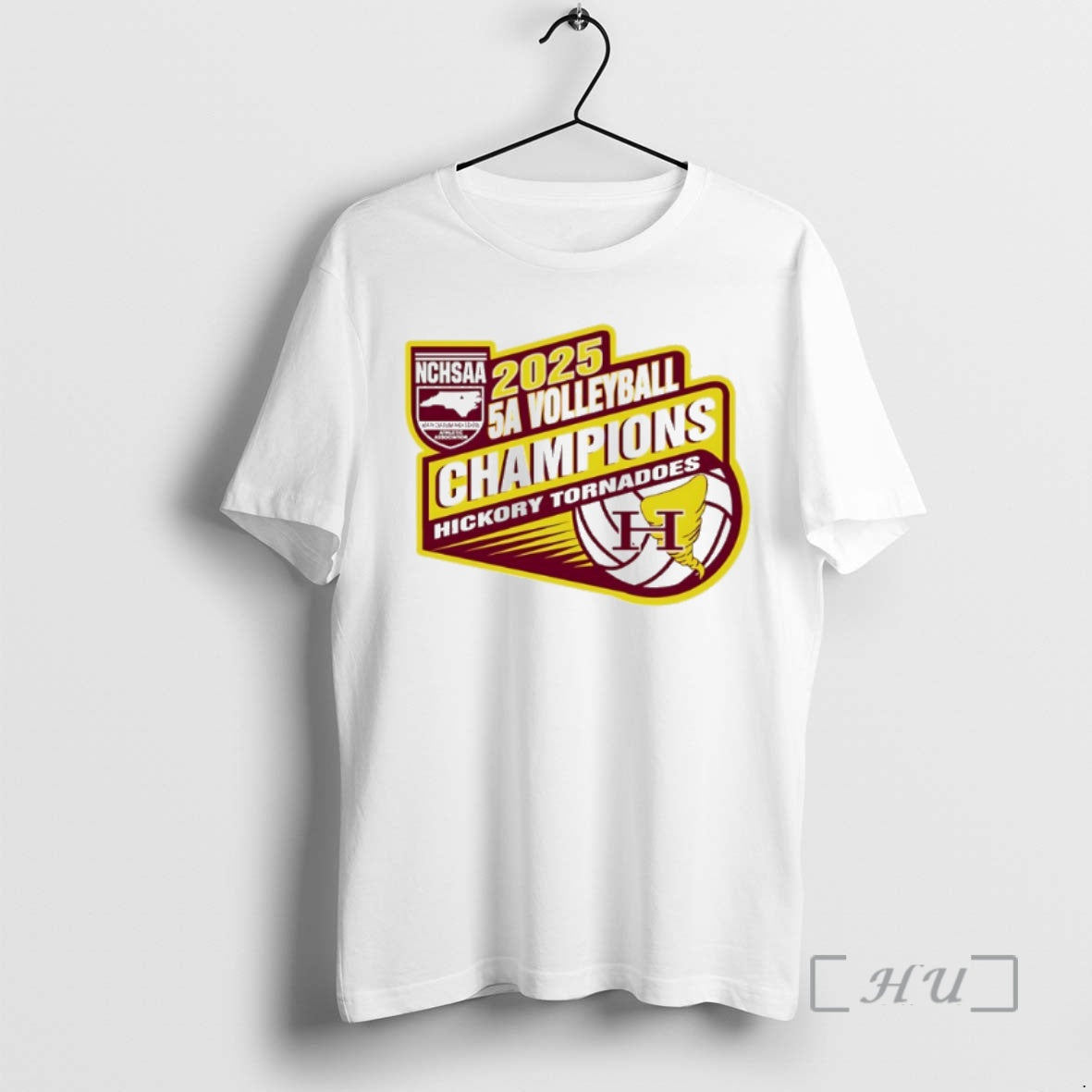 Officials Hickory Tornadoes 2025 Nchsaa 5a Volleyball Champions Shirt Hoodie Sweatshirt | PurePodTees.com