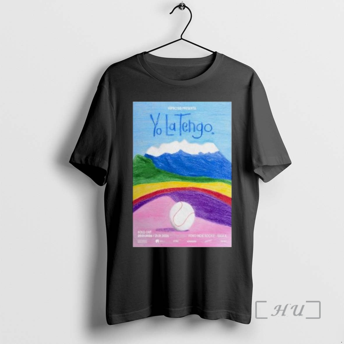 Officials Hipnosis Presenta Yo La Tengo Mexico City 1 21 2026 Circle Black Premium Shirt Hoodie Sweatshirt | PurePodTees.com