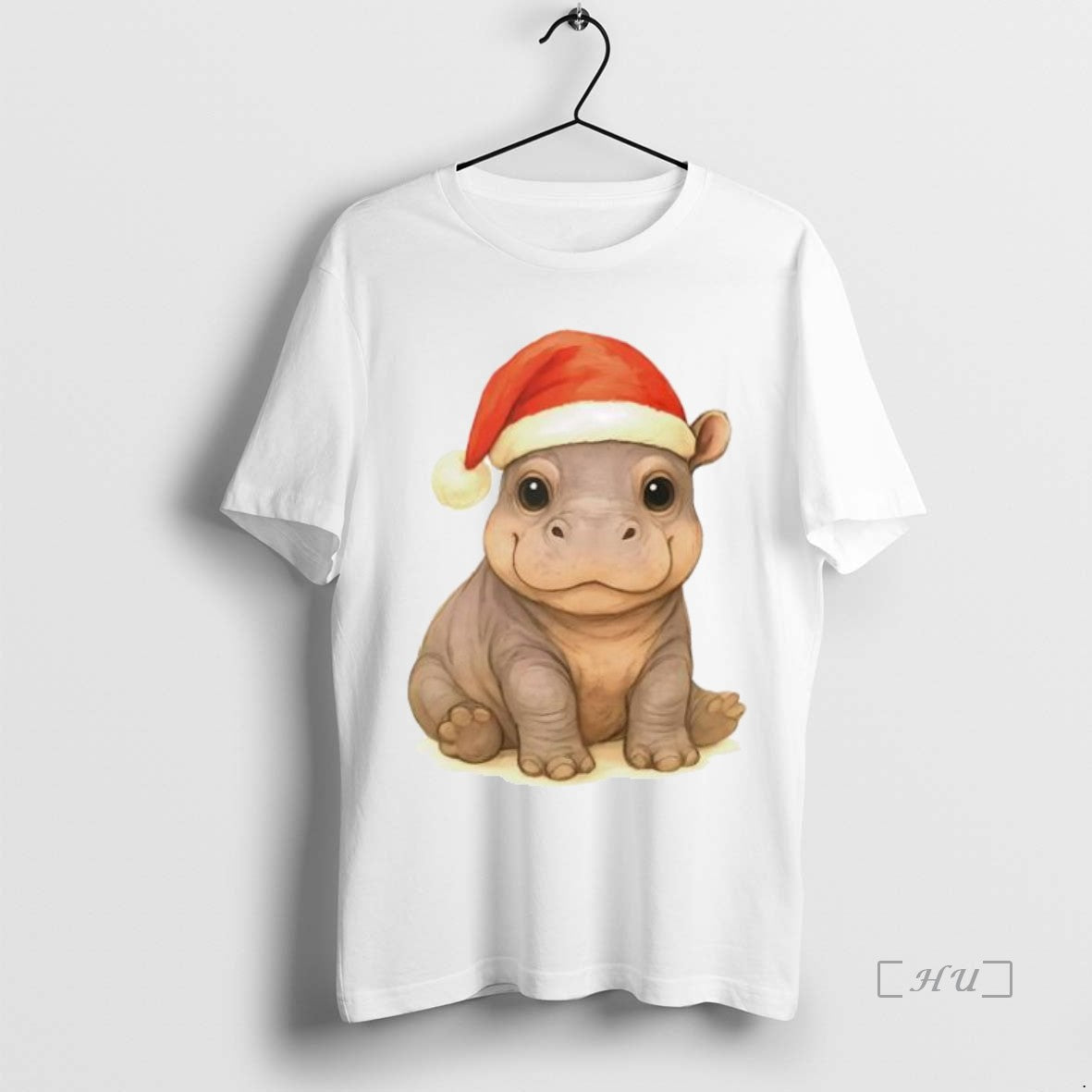 Officials Hippo Baby Christmas Personalized Ornaments White Shirt Hoodie Sweatshirt | PurePodTees.com