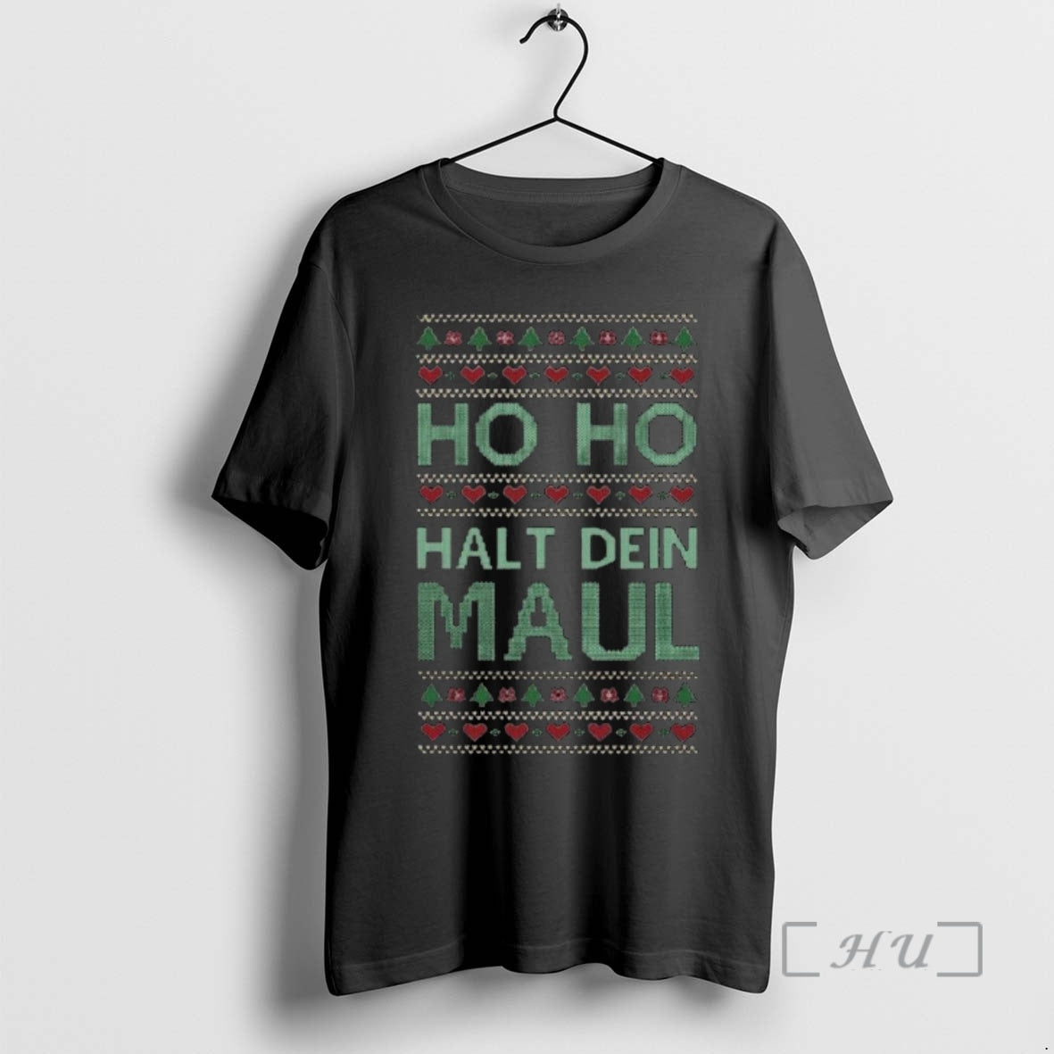 Officials Ho Ho Halt Dein Maul Ugly Christmas Shirt Hoodie Sweatshirt | PurePodTees.com