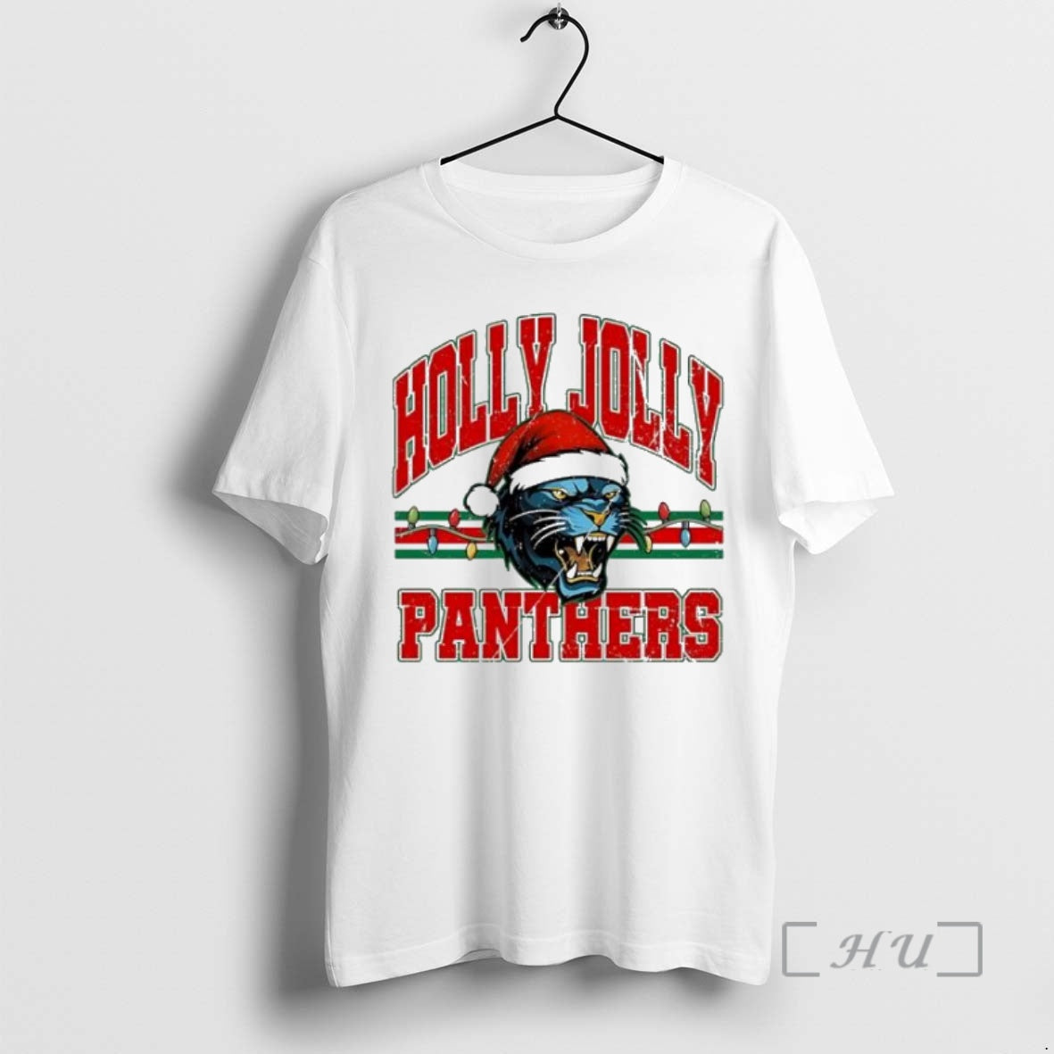 Officials Holly Jolly Panthers Santa Hat Holiday Mascot Shirt Hoodie Sweatshirt | PurePodTees.com