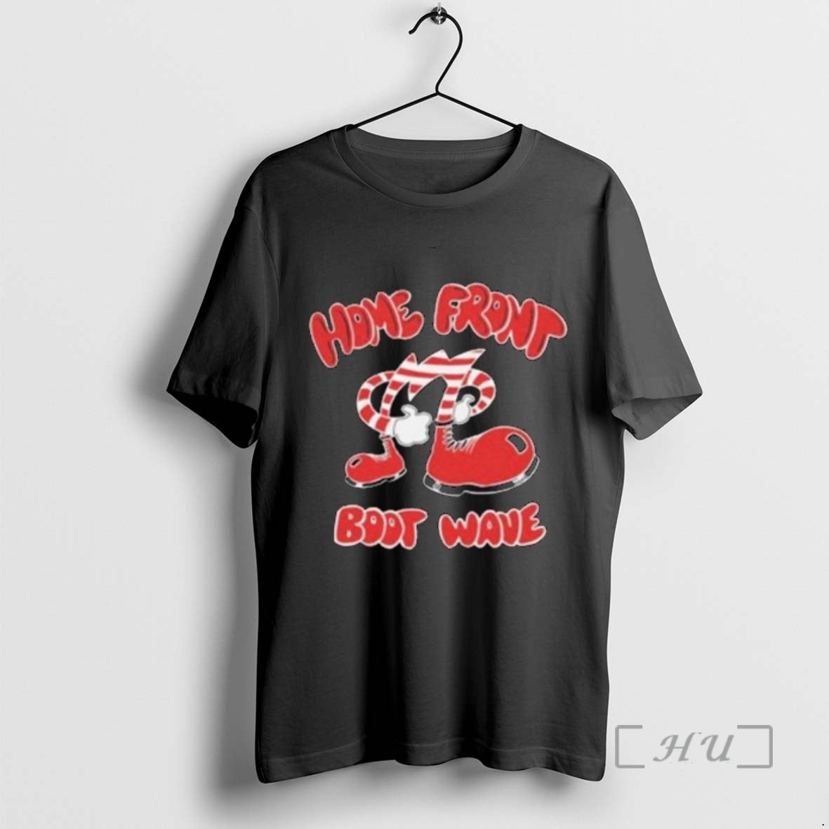 Officials Home Front Boot Wave Circle Black Shirt Hoodie Sweatshirt | PurePodTees.com