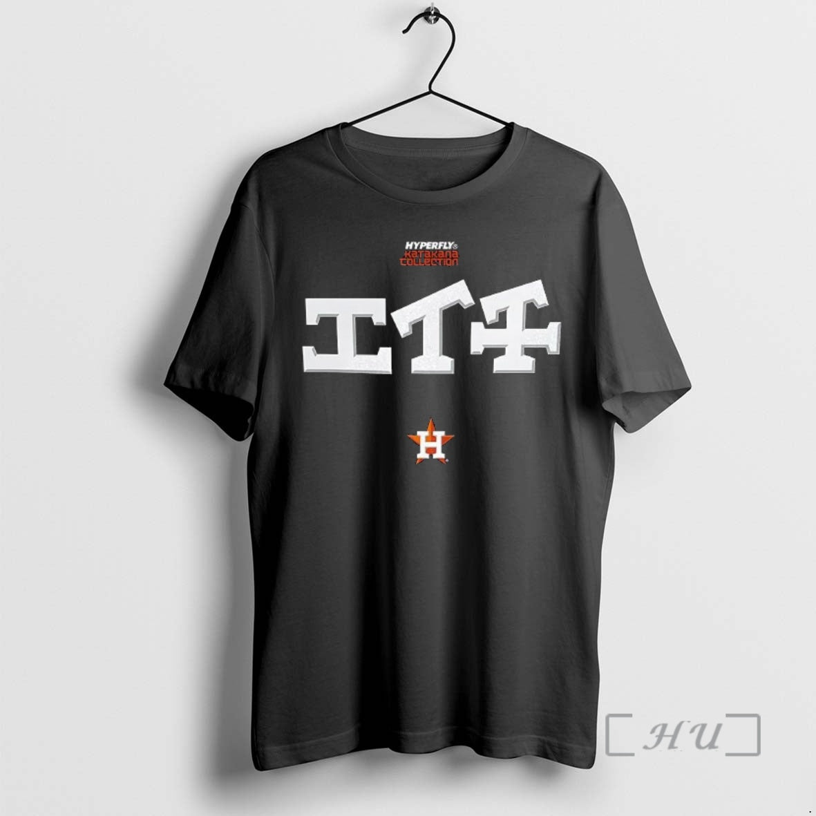 Officials Houston Astros Hyperfly Katakana Logo Shirt Hoodie Sweatshirt | PurePodTees.com