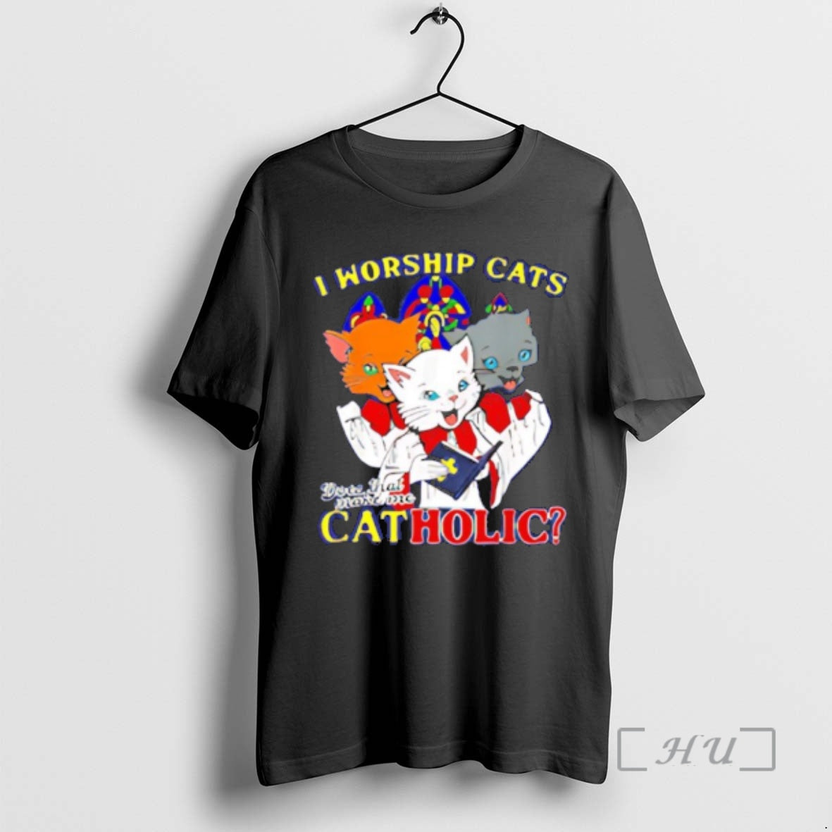 Officials I Worship Cats Cat Holic Shirt Hoodie Sweatshirt | PurePodTees.com