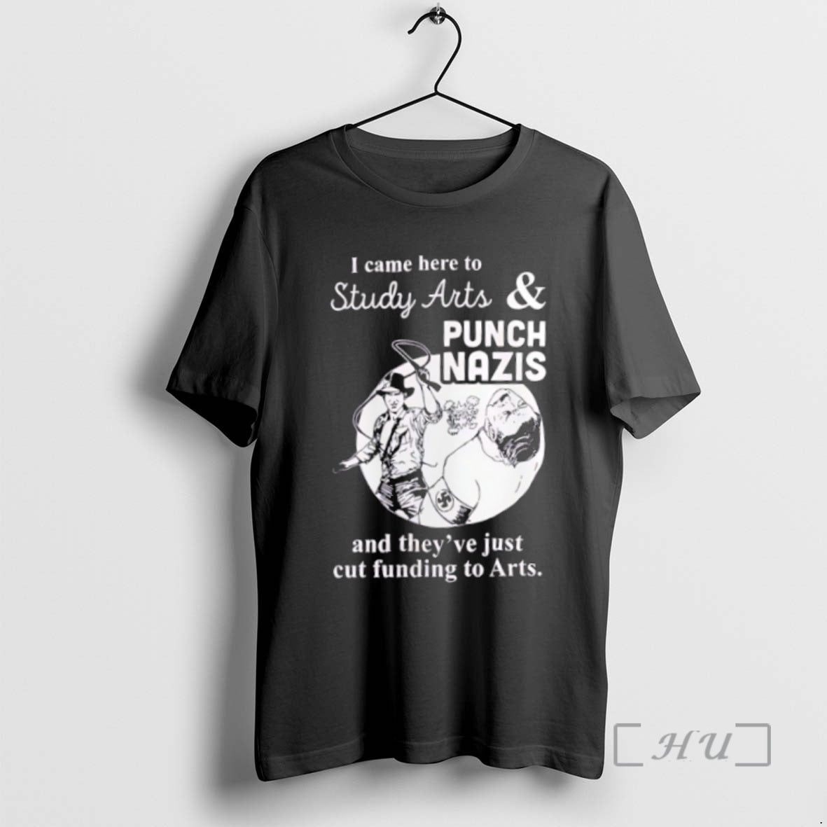 Officials I Came Here To Study Arts And Punch Nazis And Theyve Just Cut Funding Shirt Hoodie Sweatshirt | PurePodTees.com
