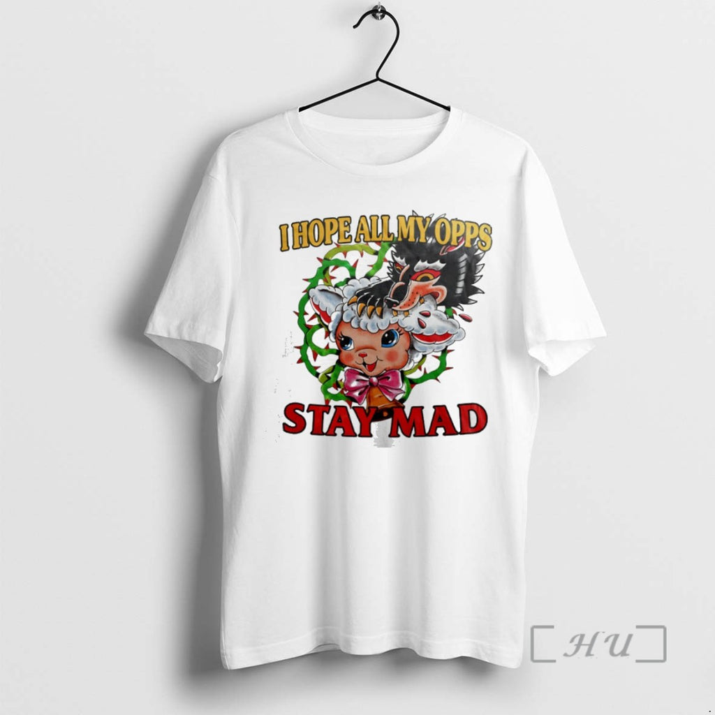 Officials I Hope All My Opps Stay Mad Wolf And Sheep T Shirt Sweater