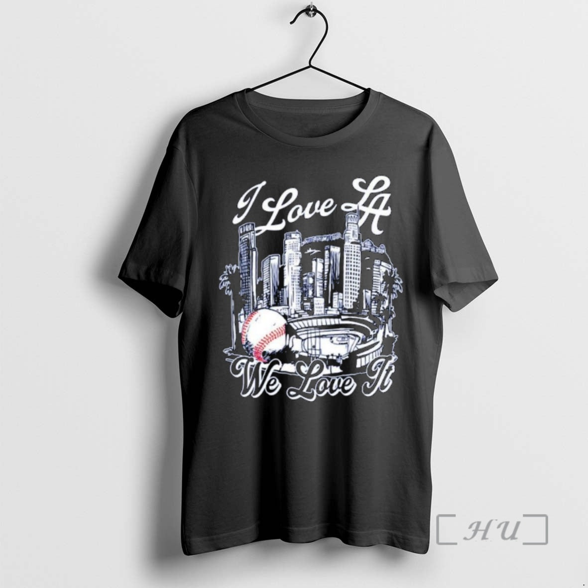 Officials I Love Los Angeles Dodgers Baseball We Love It Skyline Ornaments Shirt Hoodie Sweatshirt | PurePodTees.com