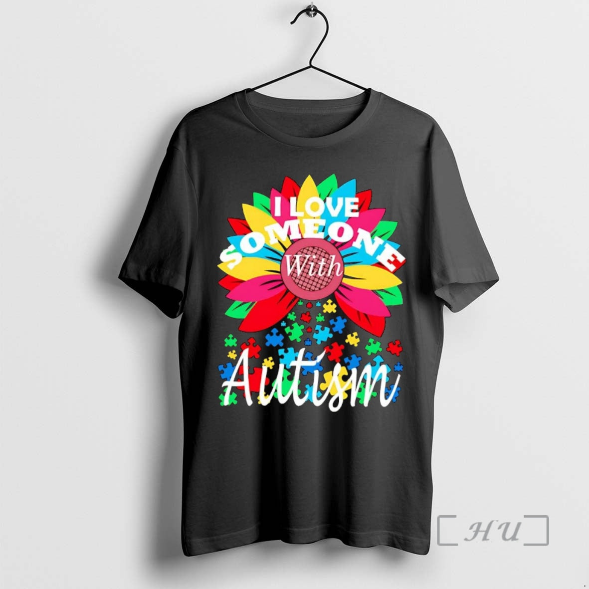Officials I Love Someone With Autism Floral Shirt Hoodie Sweatshirt | PurePodTees.com
